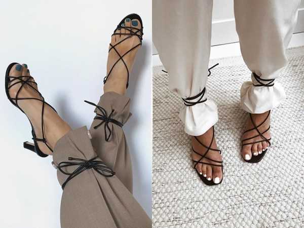 Босоножки с завязками: с чем носить самую модную обувь лета